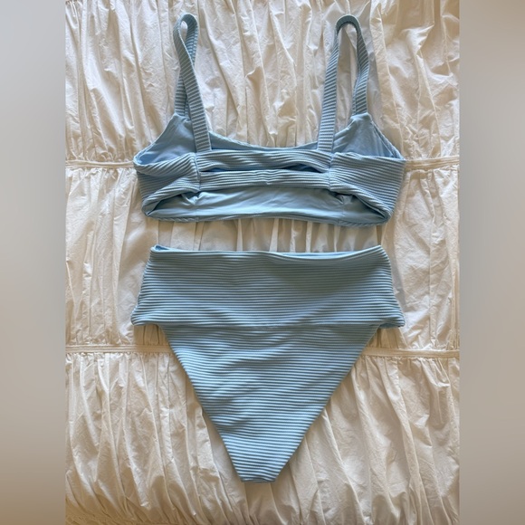 Lspace Blue Ribbed Bikini - Picture 3 of 3